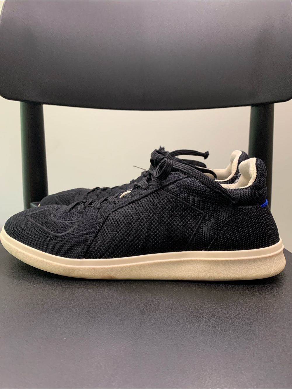 Rothy's Black Knit Lace-Up Men's Sneakers size 10. Super comfortable breathable - Picture 3 of 7